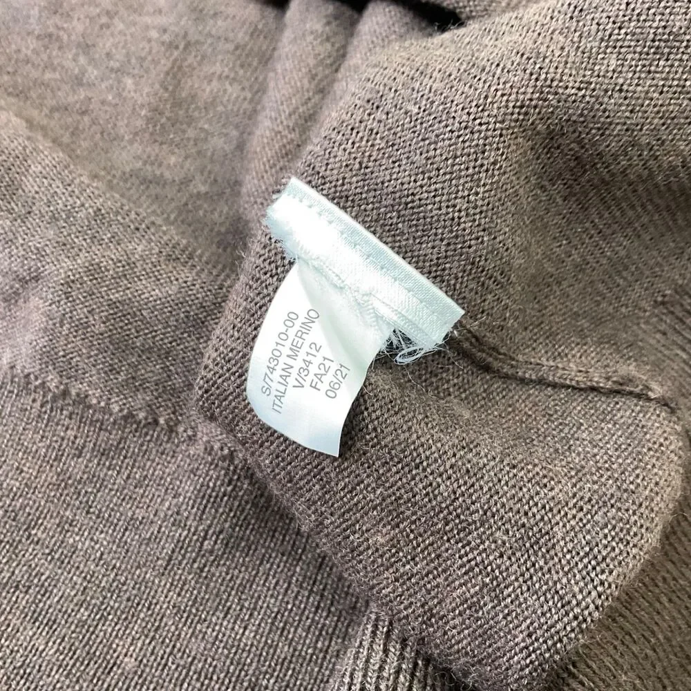Banana Republic Merino Wool 1/4 Zip Sweater men’s XL mock neck  Winter